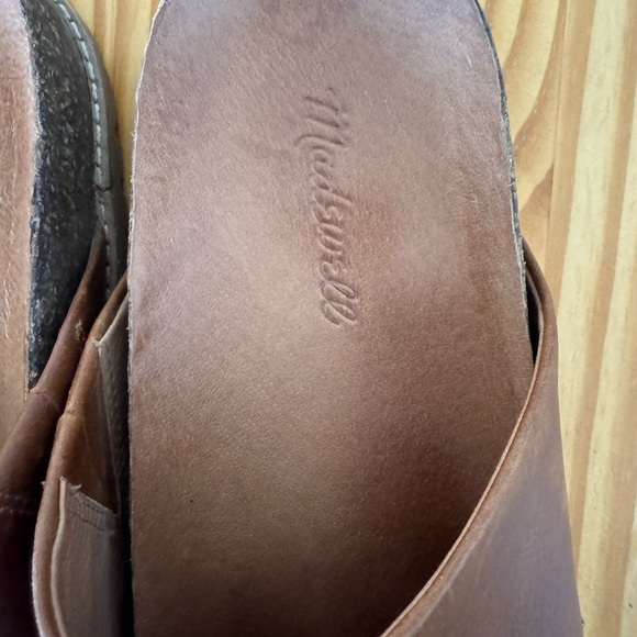 MADEWELL Women’s 8 Slip Slide On Layne Clog Mule Leather in Maple Brown VGUC - Picture 6 of 8
